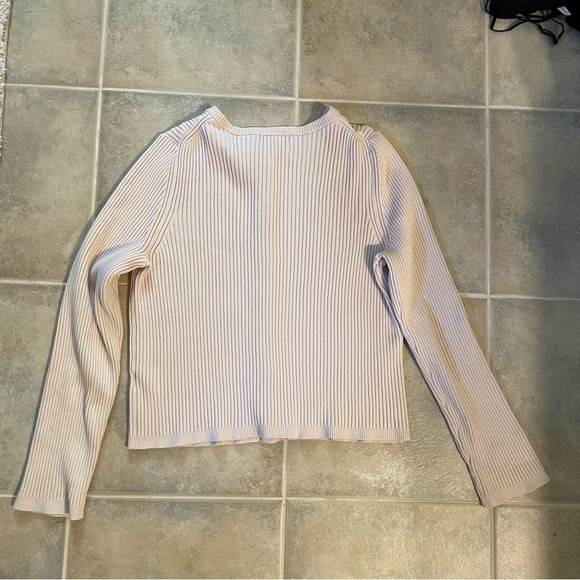 Boden Ribbed Detail Cardigan, Rope XL - Picture 7 of 14